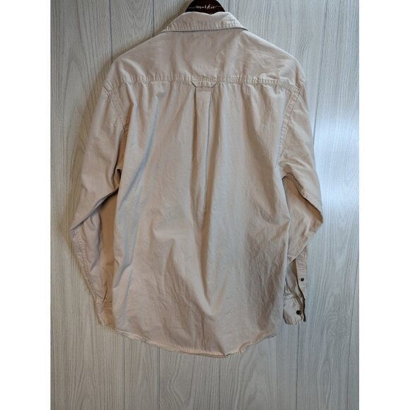 Three Square Royce Apparel Georgia Shirt Mens Tan Button Down Sz Large L - Picture 3 of 8